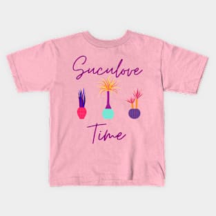 Suculove Time Succulent 80's style T-Shirt Kids T-Shirt